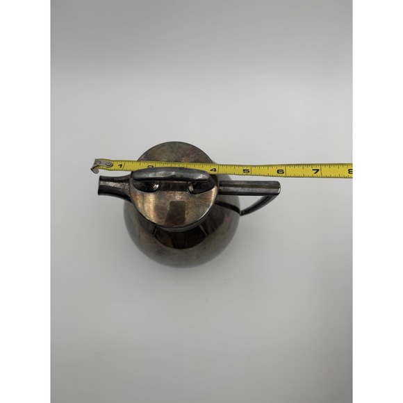 Vintage Teapot Silverplated MCM Coffee Pitcher L. B. Smith 1806 - Picture 4 of 6